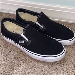 Black Slip-On Vans